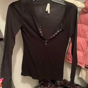 Black button up shirt